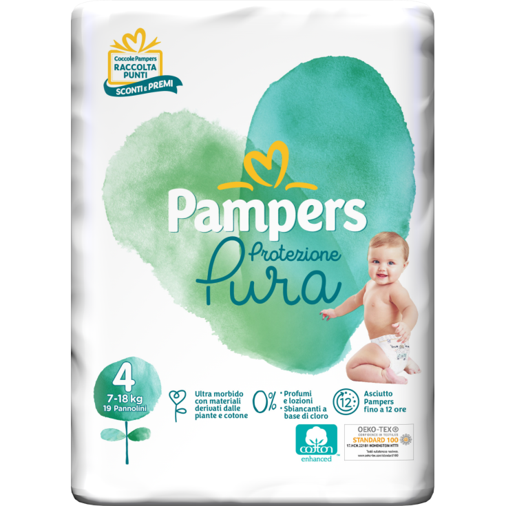 Pampers Naturello Talla 4 MAXI (7-18Kg) 19 Pañales