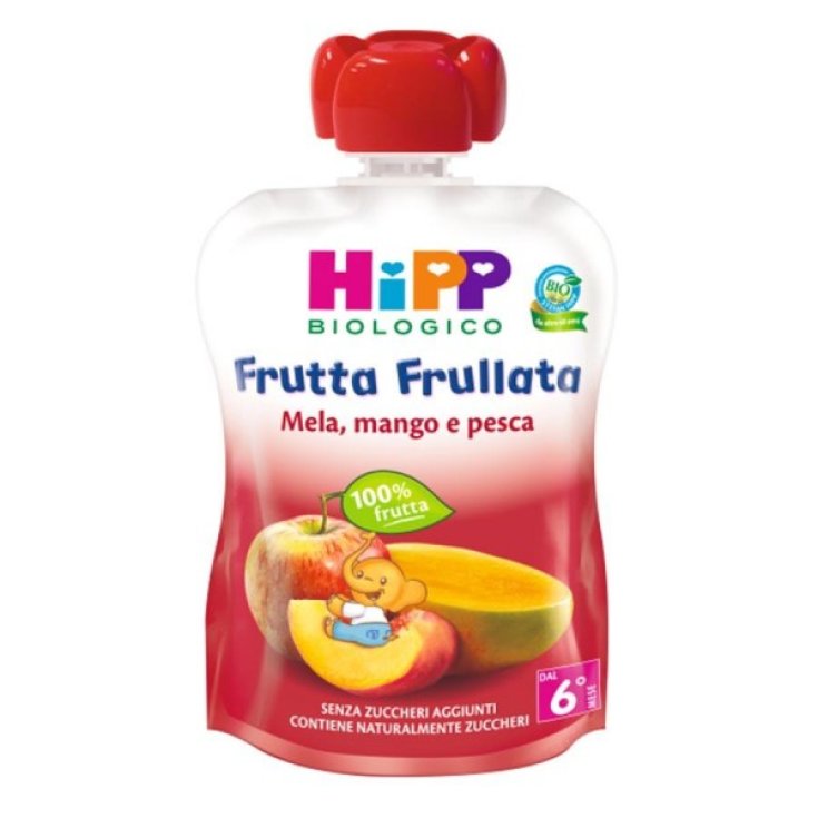 Batido de frutas orgánicas HiPP Manzana Mango Melocotón 90g