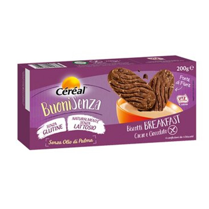 Céréal BuoniSenza Galletas Desayuno Con Cacao Y Chocolate 200g