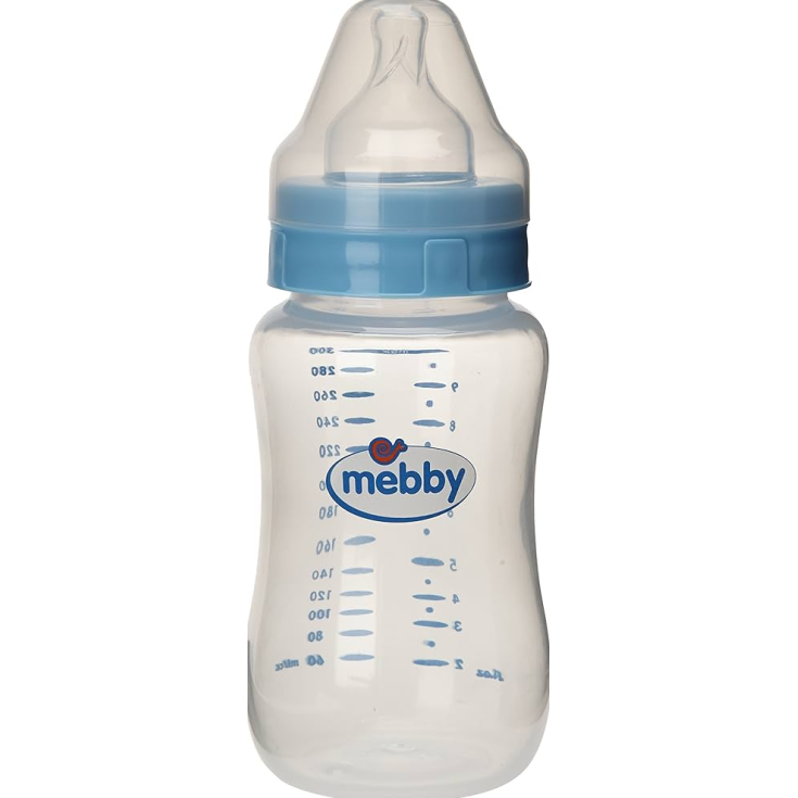 Babero Mebby Cristal 180ml Sil Azul