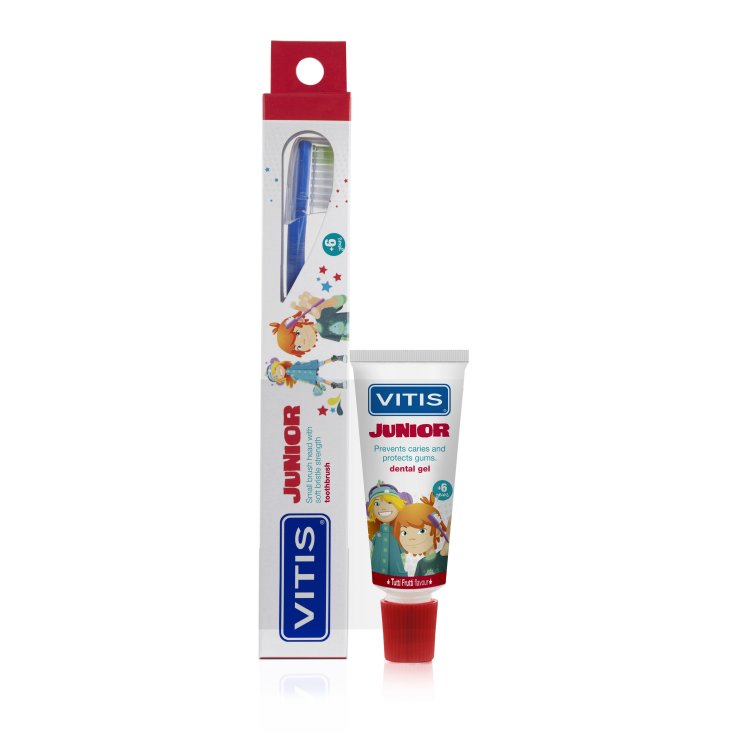 Vitis® Junior Cepillo Dental + Dentaid Gel Dentífrico 15ml