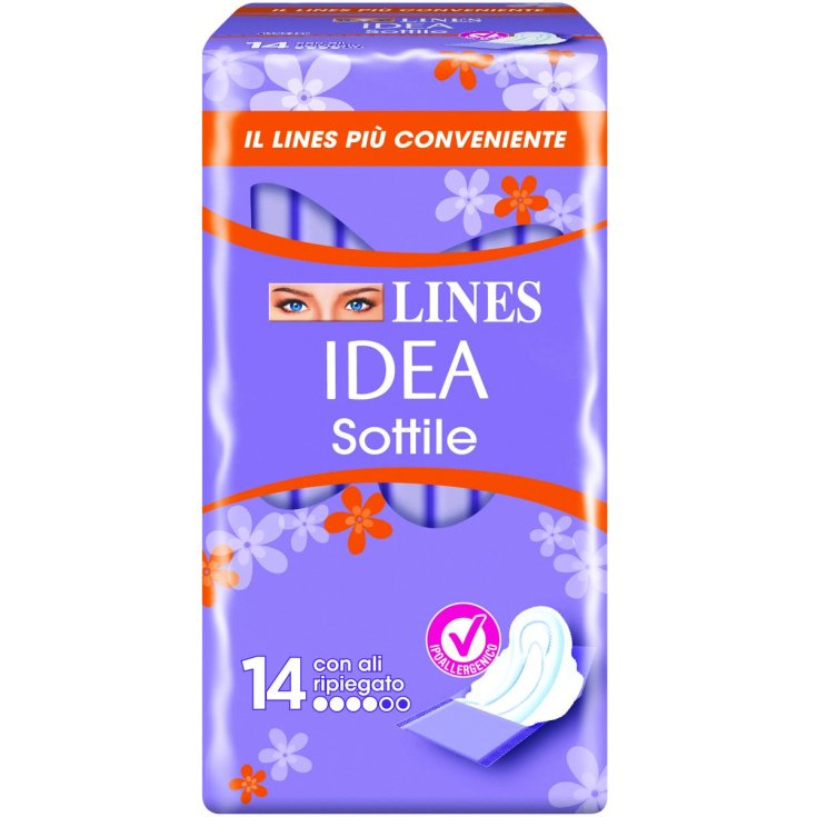 LÍNEAS IDEA Delgadas con Alas Dobladas 14 Absorbentes