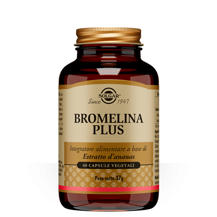Bromelina Plus Solgar 60 Cápsulas