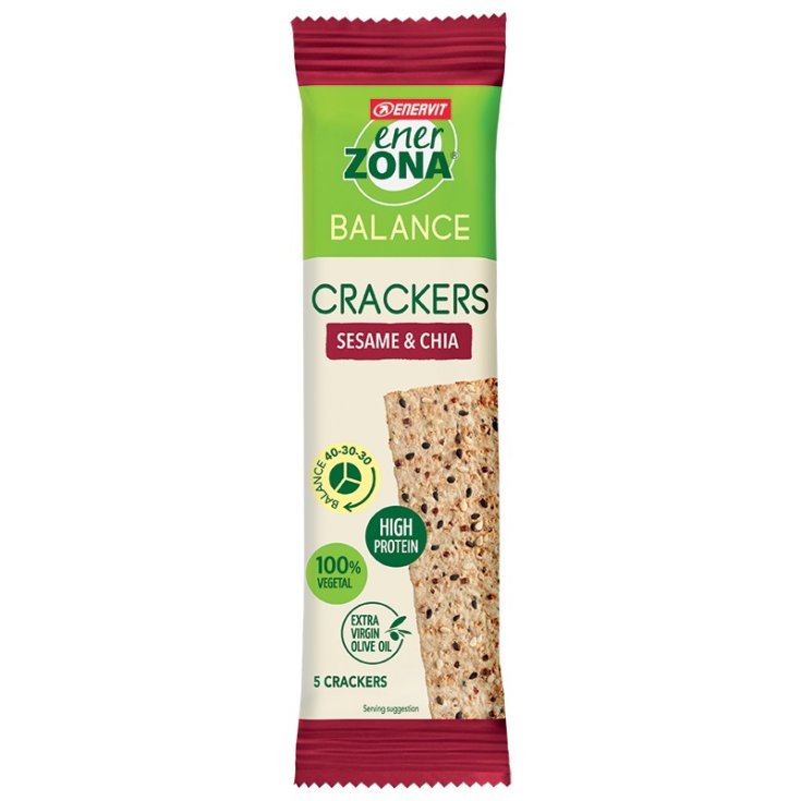 Crackers Sésamo & Chia 40-30-30 Enervit EnerZona® Monodosis 25g