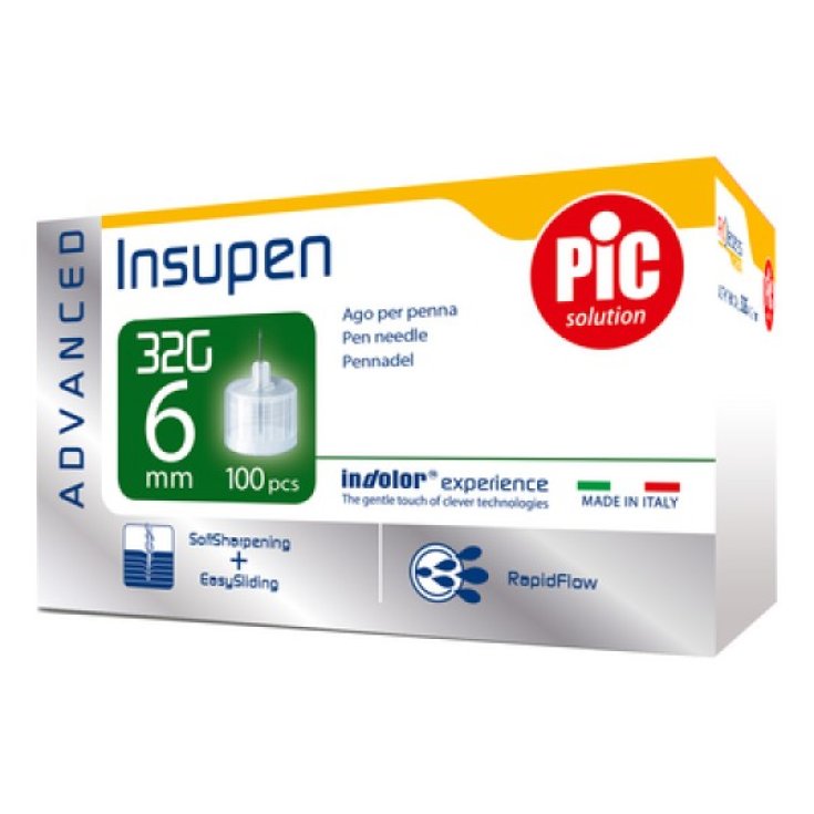 Insupen Advanced G32 6mm Pic Solution 100 Piezas