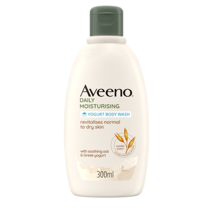 Gel De Ducha Hidratante Diario Con Aveeno Yogurt 300ml Vainilla Y Avena