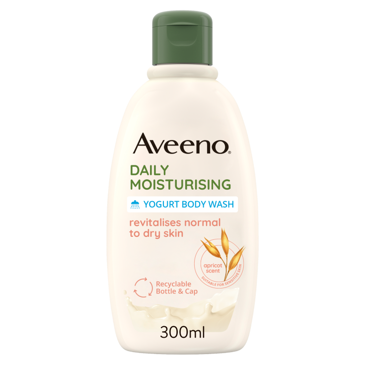 Baño de Ducha Hidratante Diario Aveeno Yogurt 300ml Albaricoque y Miel