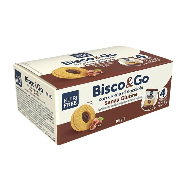 Caja Bisco & Go Con Crema De Avellanas NutriFree 160g