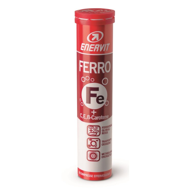 Hierro Fe+C,E,B-Caroteno Enervit 20 Comprimidos