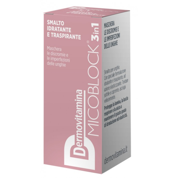 Micoblock® 3 En 1 Esmalte De Uñas Hidratante Y Transpirable Nude Dermovitamina 5ml