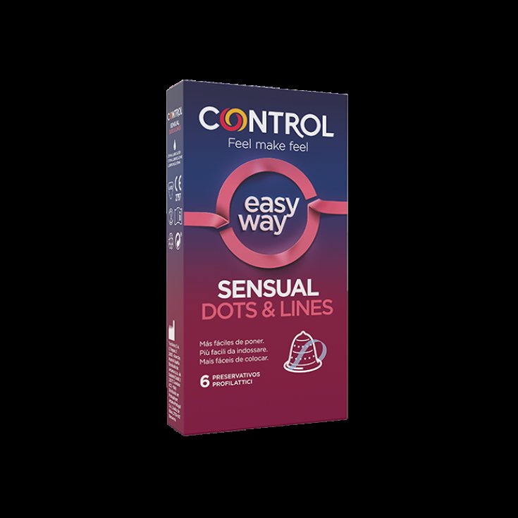 Sensual Dots & Lines Easy Way Control 6 Piezas