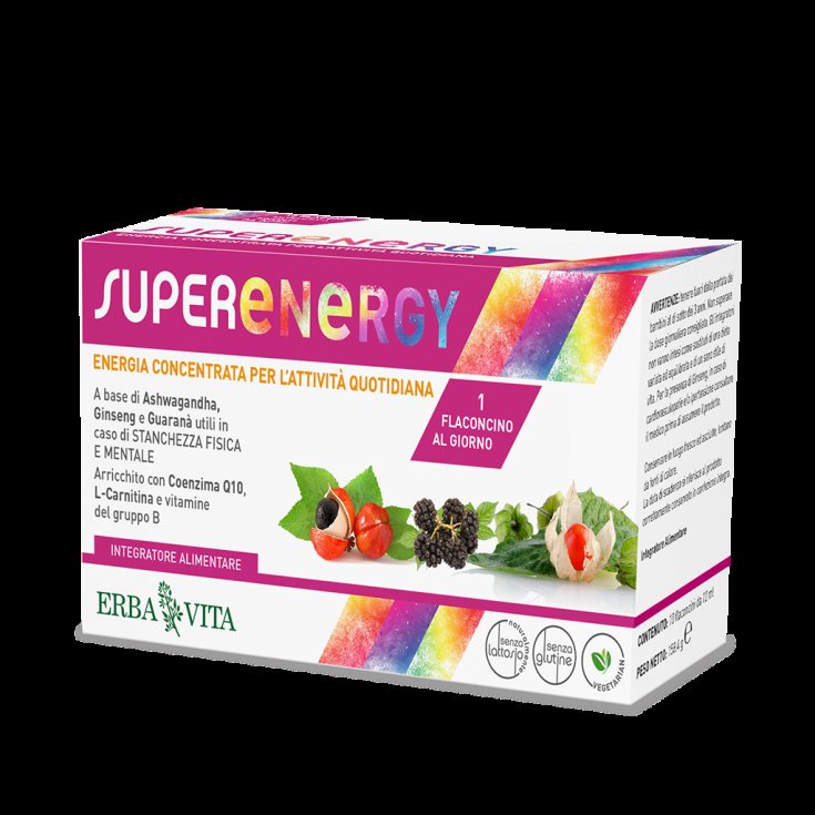 SuperEnergy Erba Vita 10 Viales de 25ml