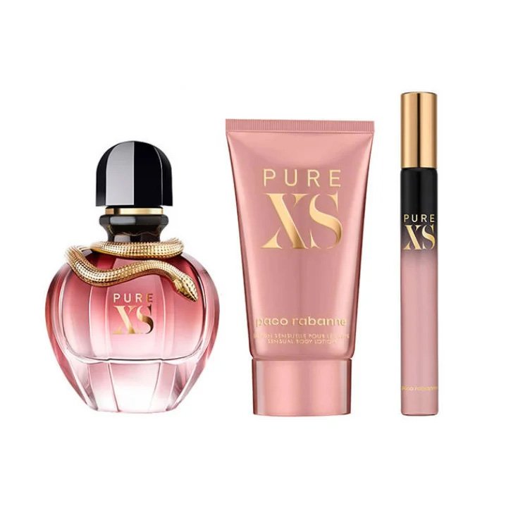 Paco Rabanne Pure Xs For Her Eau De Parfum Spray 50ml Set 3 Partes 2019