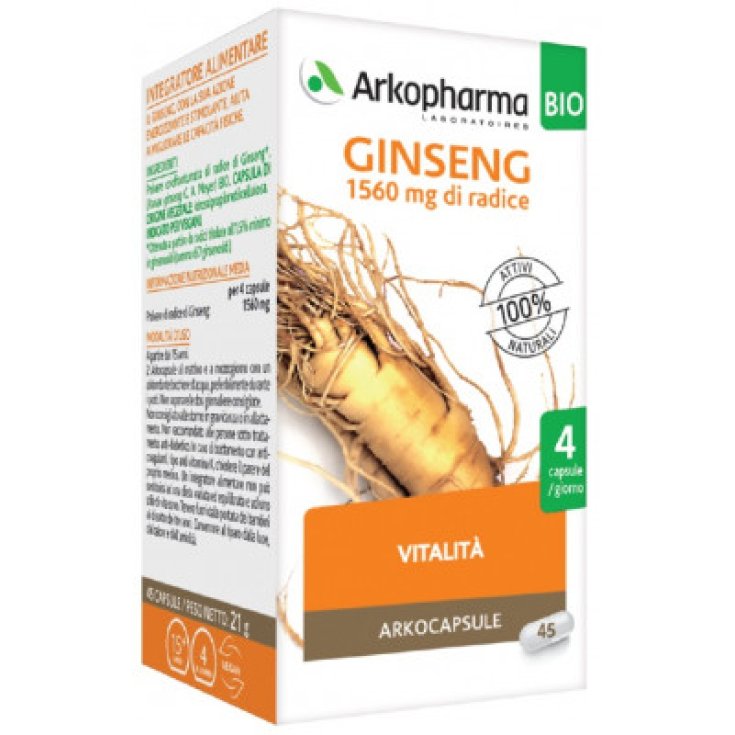 Arkocapsule® Ginseng Arkopharma 45 Cápsulas