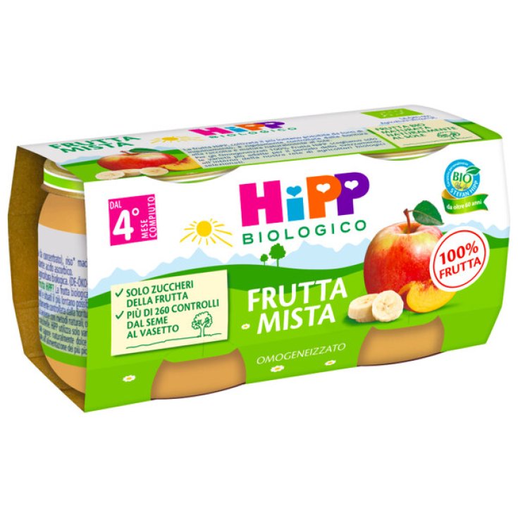 Mezcla de frutas orgánicas Hipp 2x80g