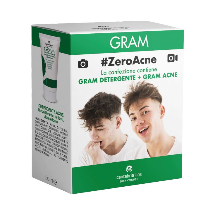 Gram ZeroAcne Cantabria Labs 50ml + 50ml