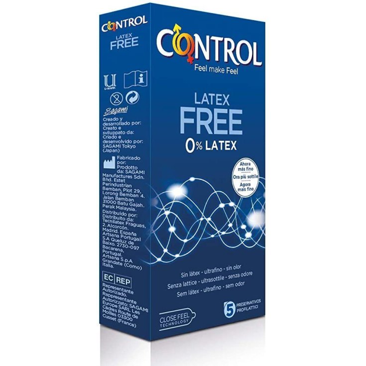 Nuevo Latex Free Control 5 Preservativos 0% Latex