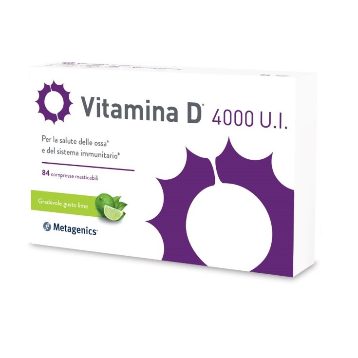 Vitamina D 4000 UI Metagenics™ 84 Comprimidos Masticables
