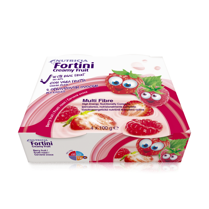 Fortini Cremoso Frutas Frutos Rojos Nutricia 4x100g