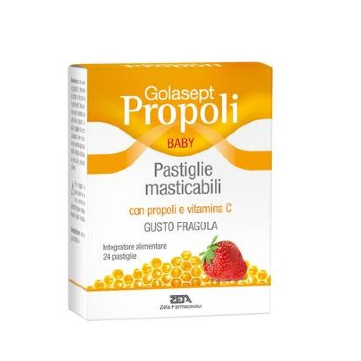 Golasept Propolis Bebé Fresa Zeta Pharmaceuticals 24 Comprimidos Masticables