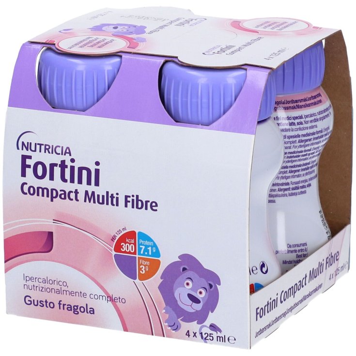 Fortini Compact Multifibra Sabor Fresa Nutricia 4x125ml