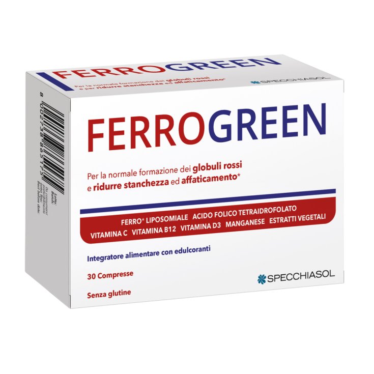 FERROGREEN Plus Specchiasol 30 Comprimidos