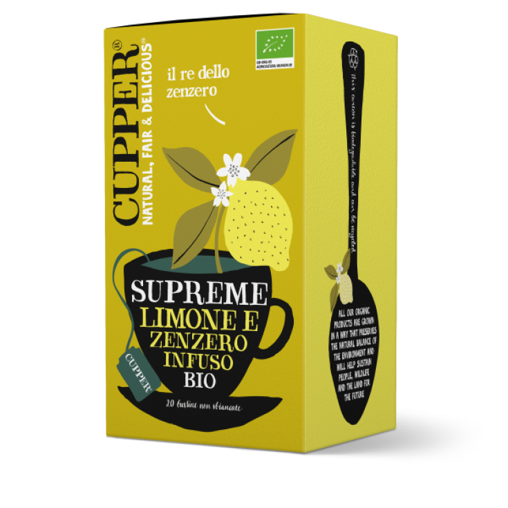 Supreme Infusión De Limón Y Jengibre Bio CUPPER® 20 Sobres