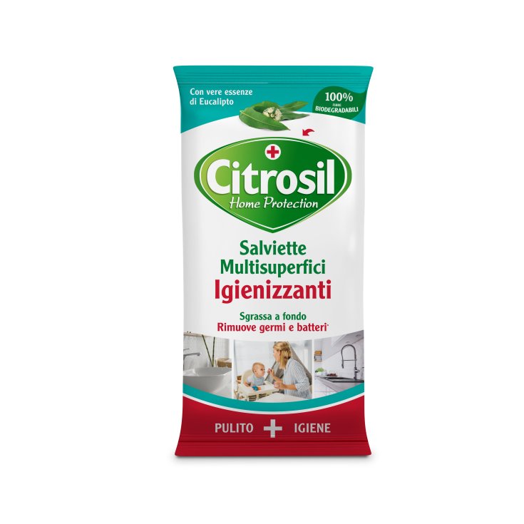 Toallitas Higienizantes Multisuperficie Con Eucalipto Citrosil Home Protection 40 Paños