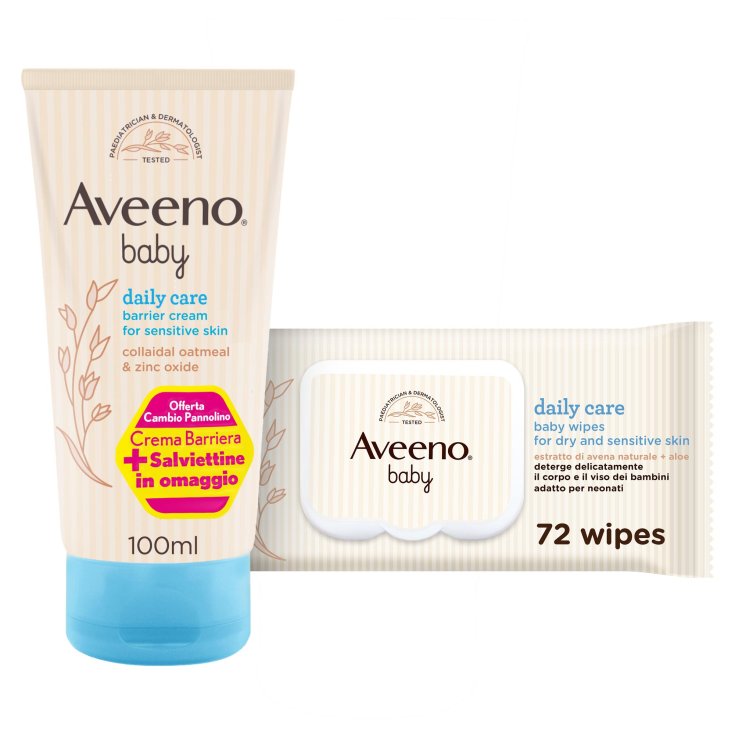 Crema protectora de cuidado diario + toallitas húmedas para bebés de Aveeno gratis