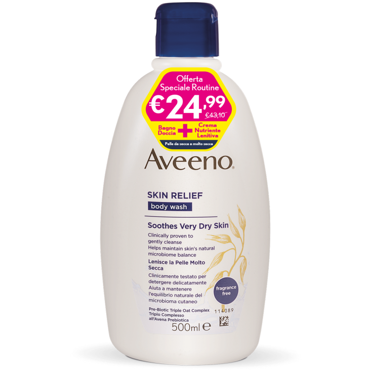 Ducha de baño para el alivio de la piel + crema calmante de Aveeno®