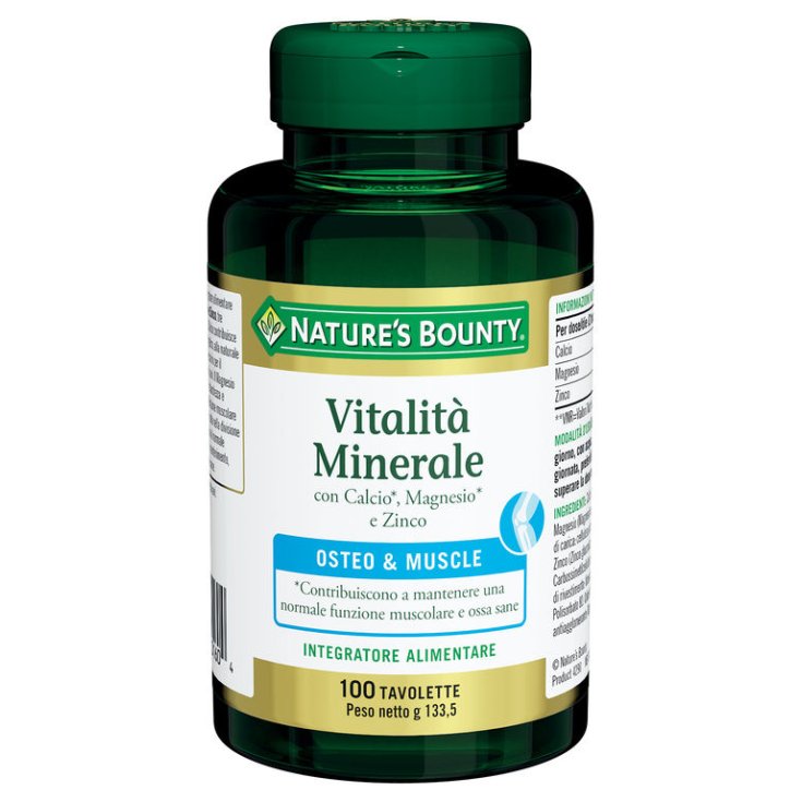 Nature's Bounty Mineral Vitality 100 tabletas