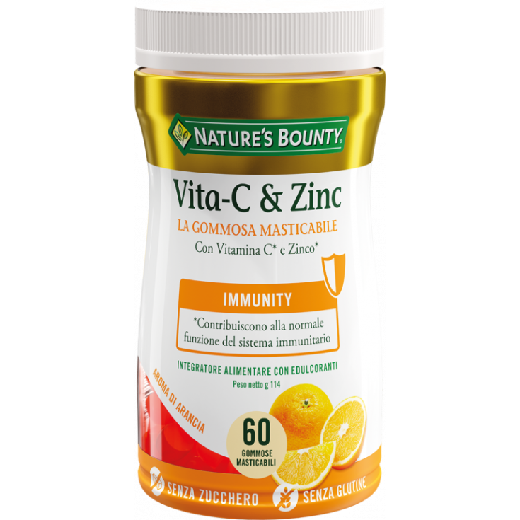 Vita-C & Zinc Nature's Bounty 60 Gominolas Masticables