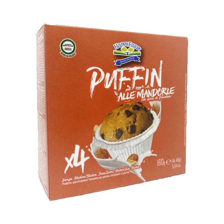 PUFFIN Gotas de Chocolate con Almendra HAPPY FARM 160g