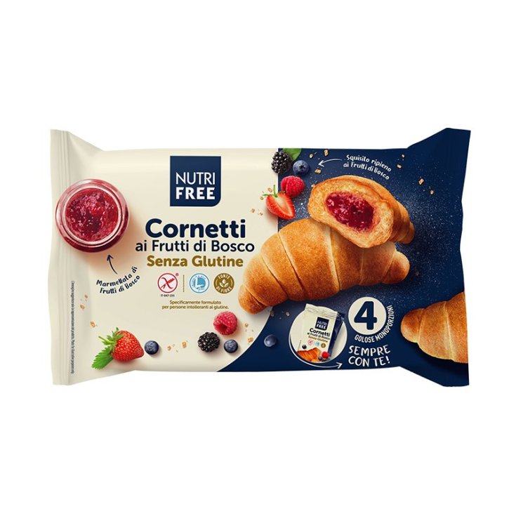 Croissants Integrales Con Frutos Rojos NUTRIFREE 4 x 60g