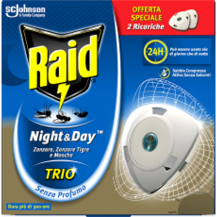Raid Night & Day TRIO Johnson + 2 Recargas