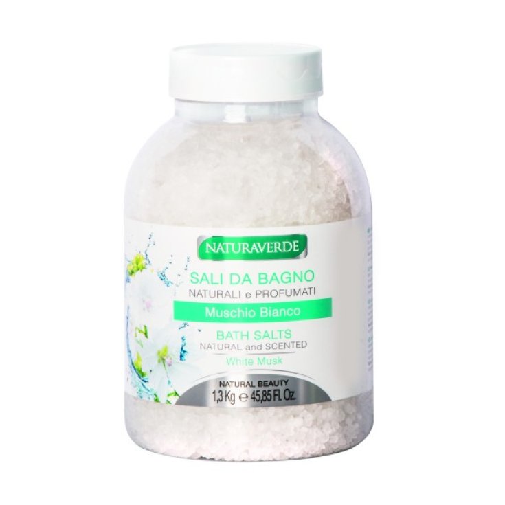 NATURAVERDE Sales de Baño de Almizcle Blanco 1.300Kg