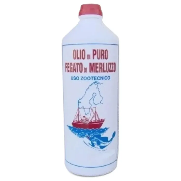Aceite Puro De Hígado De Bacalao Para Uso Zootécnico Magri Otello 1000ml
