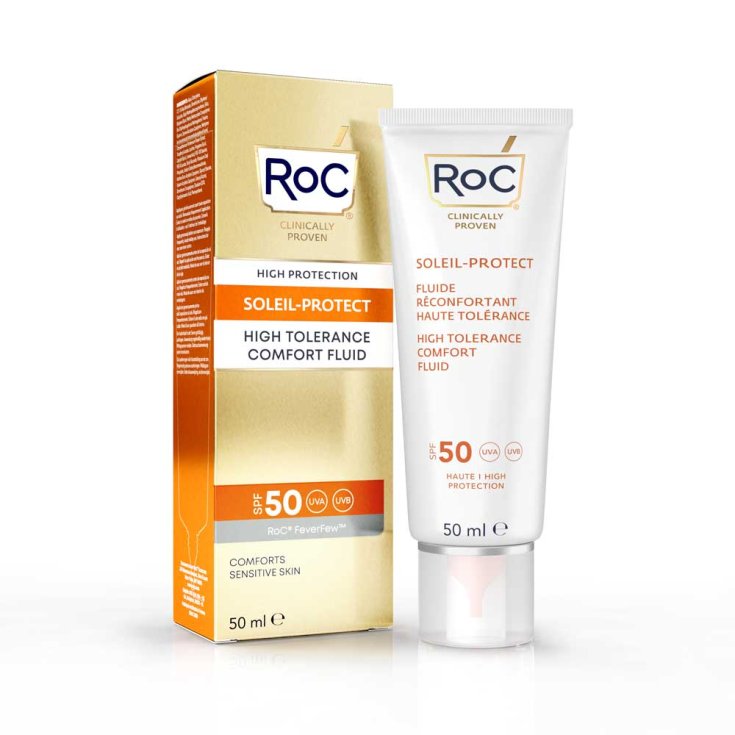 SOLEIL PROTECT Fluido Rostro Confort Alta Tolerancia SPF50 + RoC 50ml