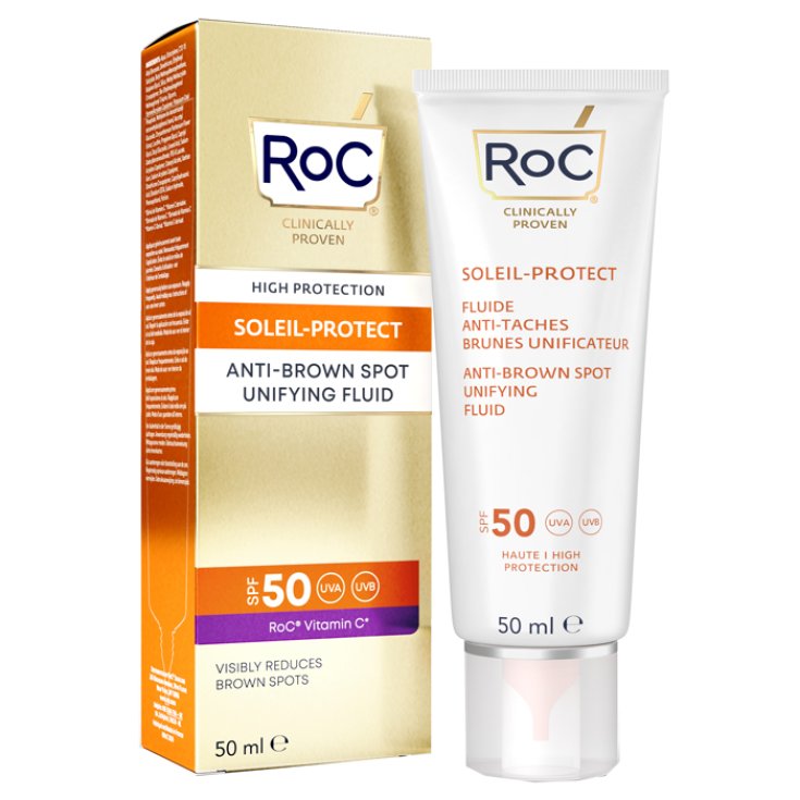 SOLEIL PROTECT Fluido Facial Uniforme Antimanchas SPF50 + RoC 50ml SOLEIL PROTECT Fluido Facial Uniforme Antimanchas SPF50 + RoC 50ml