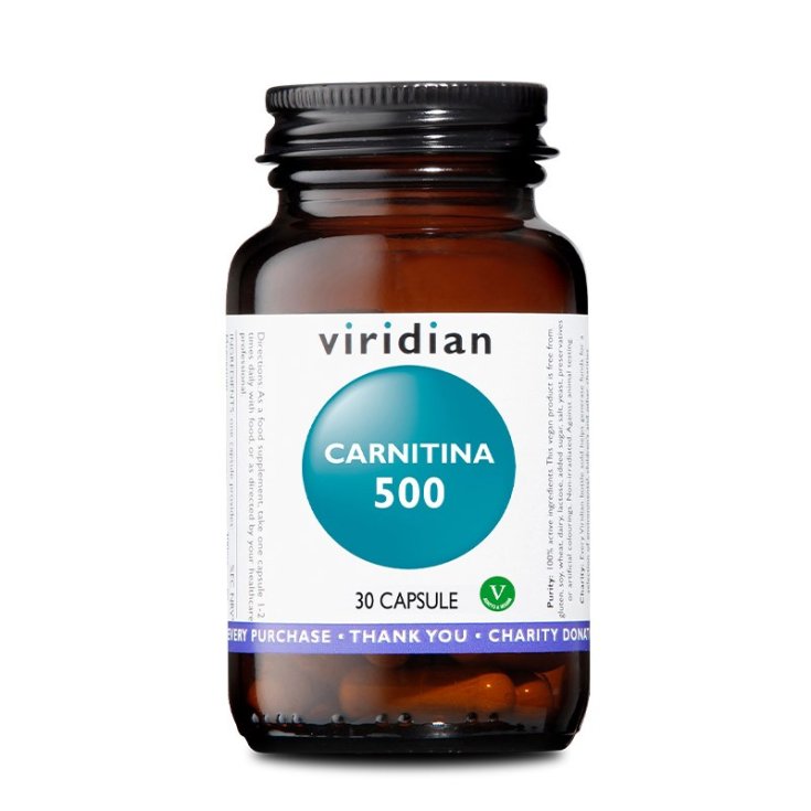 CARNITIN 500 Viridian By NATUR 30 Cápsulas
