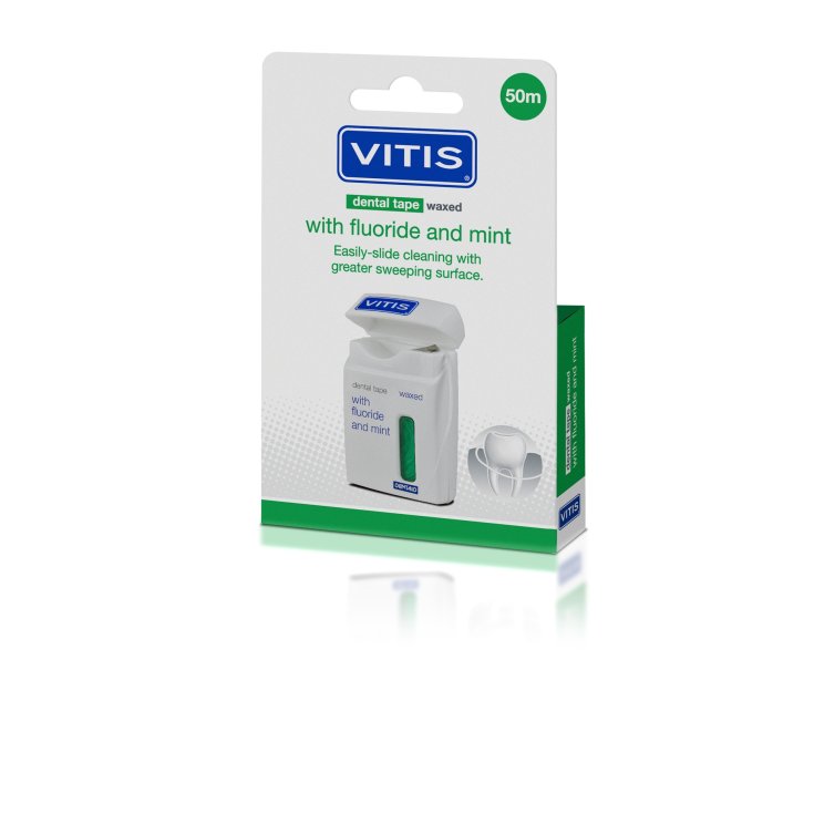 VITIS® CINTA DENTAL CON CERA DENTAL FLUOR Y MENTA 50mt