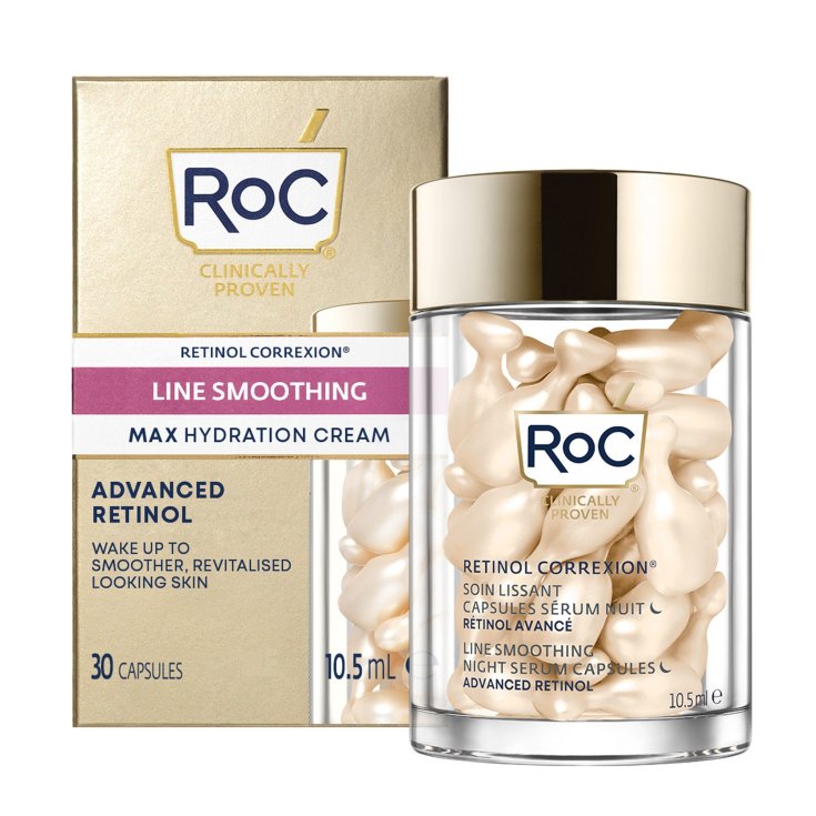 RETINOL CORREXION® Suero de Noche Suavizante de Líneas ROC 30 Cápsulas