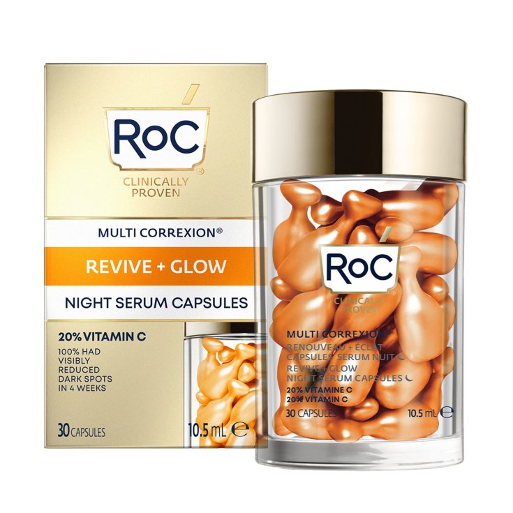 MULTI CORREXION® Revive + Glow Night Serum Cápsulas ROC 30 Cápsulas