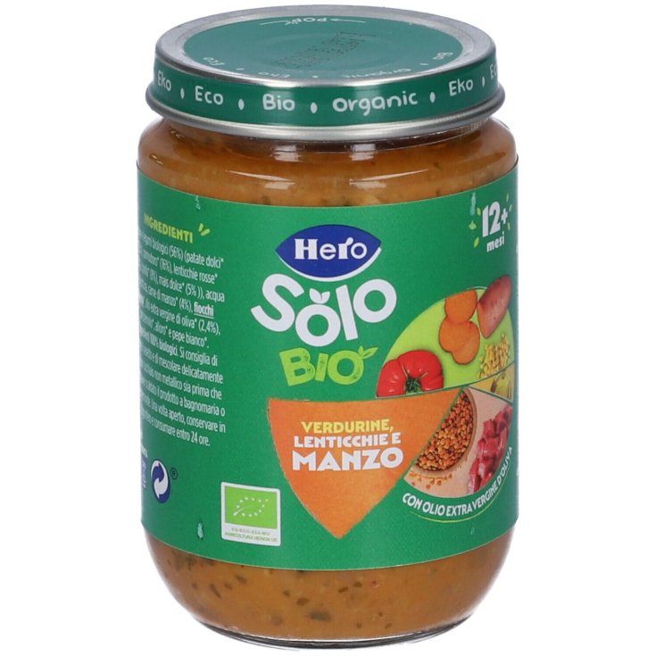 Solo Verduras con Ternera Hero Baby 190g