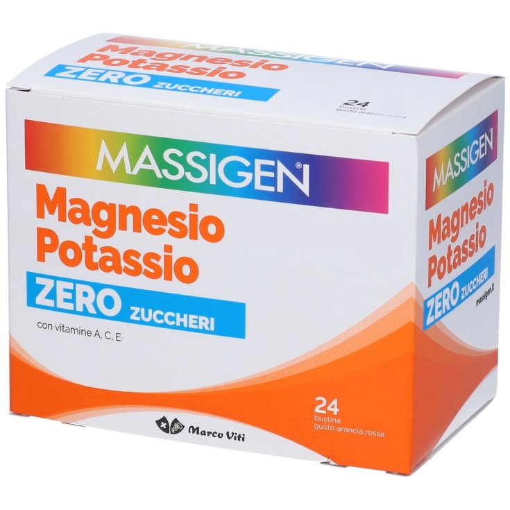 MASSIGEN® MAGNESIO POTASIO CERO AZÚCAR Marco Viti 24 Sobres