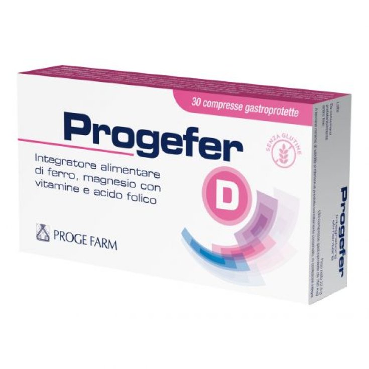 Progefer D PROGE FARM® 30 Comprimidos Gastroprotegidos
