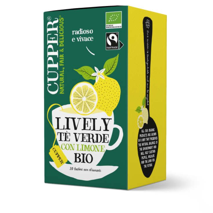 Té Verde Vivo Con Limón Bio Cupper 20 Sobres