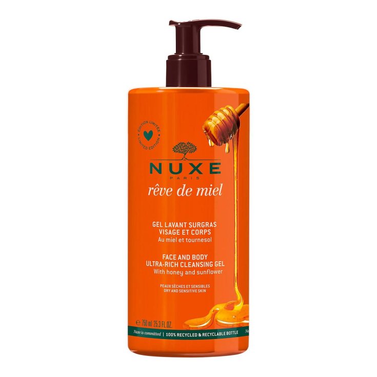 Rêve De Miel® Gel Limpiador Rostro Y Cuerpo Con Miel Edición Limitada Nuxe 750ml