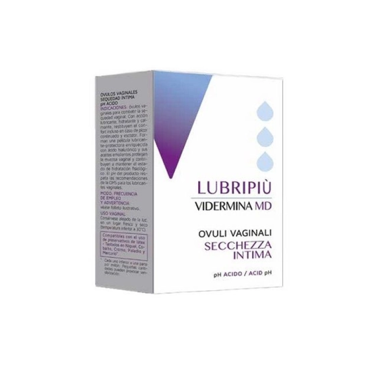 Vidermina intima ovulos lubricantes e hidratantes 10 Piezas