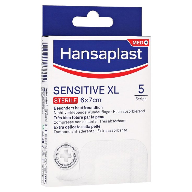 Sensitive Xl Estéril 6x7cm Hansaplast Med 5 Piezas